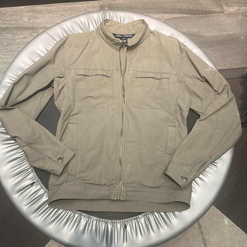 Arcteryx Crosswire jacket Canvas men’s medium khaki bomber vintage full zip